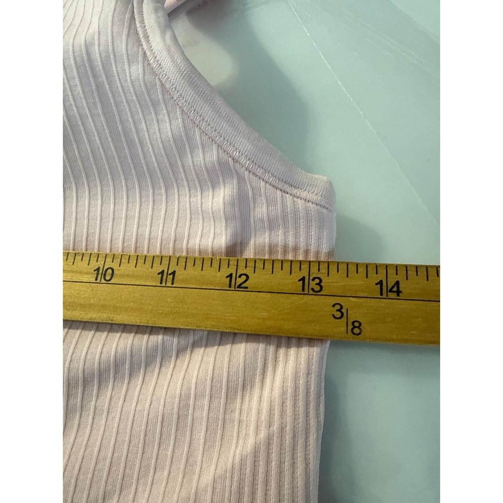 Lululemon Ebb to Street Tank Top Women 6 Pink High Neck Ribbed LW1CJUS - Picture 5 of 7